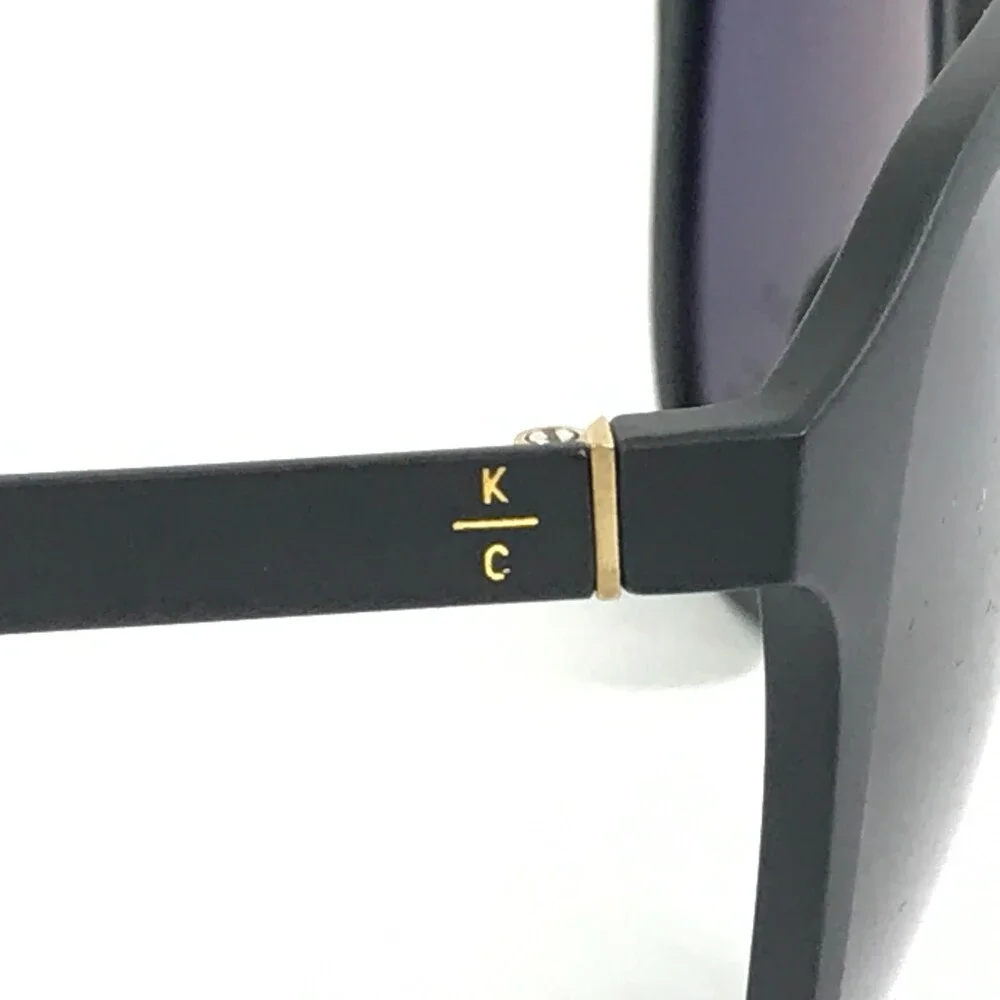 Kenneth Cole Sunglasses KC261 02D Matte Black Frames with Gray Polarized Lenses